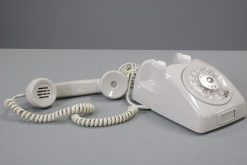 Vintage Rotary Phone (Ljusgrå)