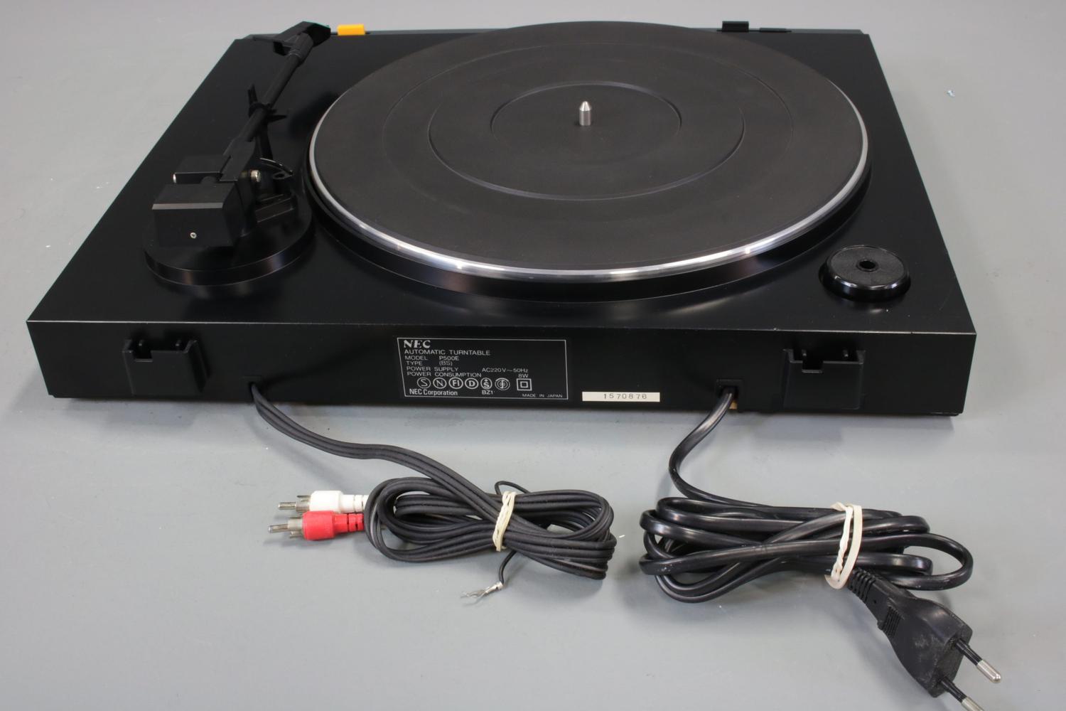 NEC P500E Automatic Vinylspelare Svart